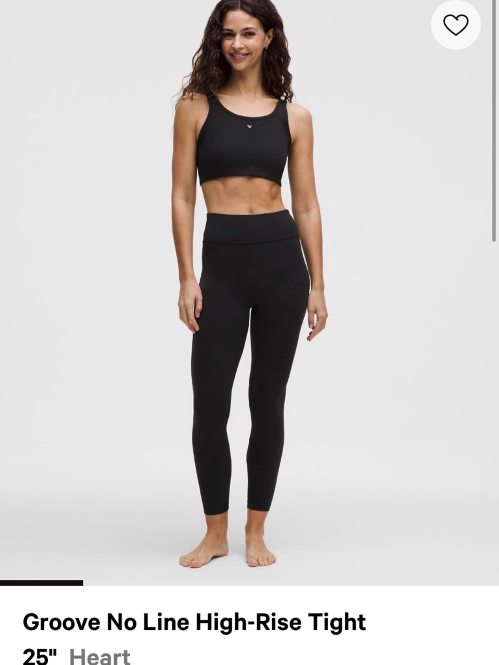 lululemon athletica Black Groove No Line High-Rise Tights